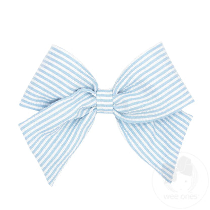 King Seersucker Bowtie with Tails