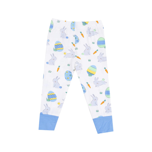 Easter Bunnies Blue Short Sleeve Loungewear Set