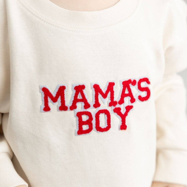 Mama's Boy Long Sleeve Romper