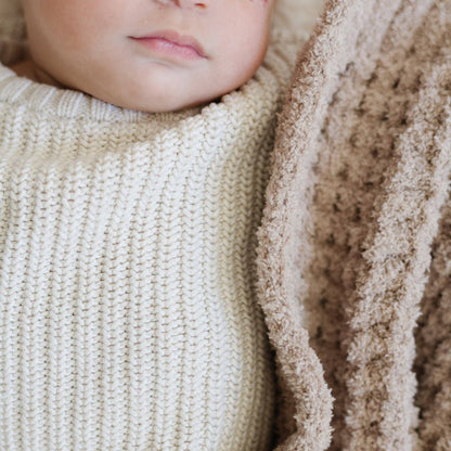 Waffle Mini Blanket: Wheat
