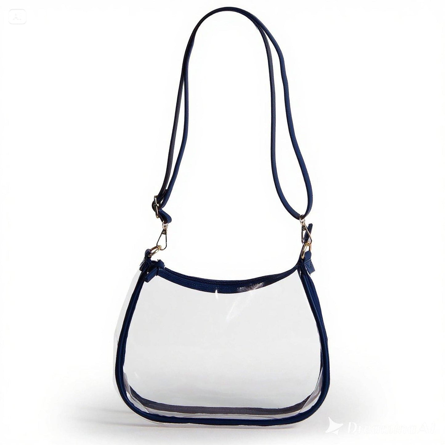 Clear Purse with Beaded Charm – Illinois Fighting Illini