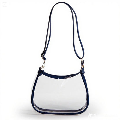 Clear Purse with Beaded Charm – Illinois Fighting Illini