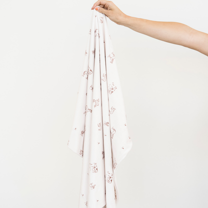 Minky Stretch Toddler Blanket - Farm Animals