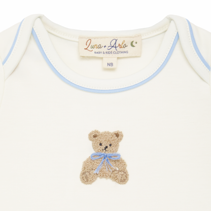 Bear Hugs Lap Bodysuit - Sky Blue