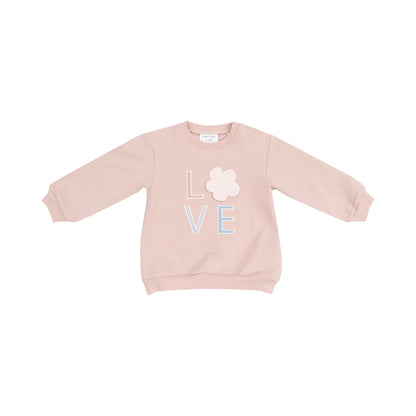 French Terry Oversize Applique Sweatshirt + Leggings
