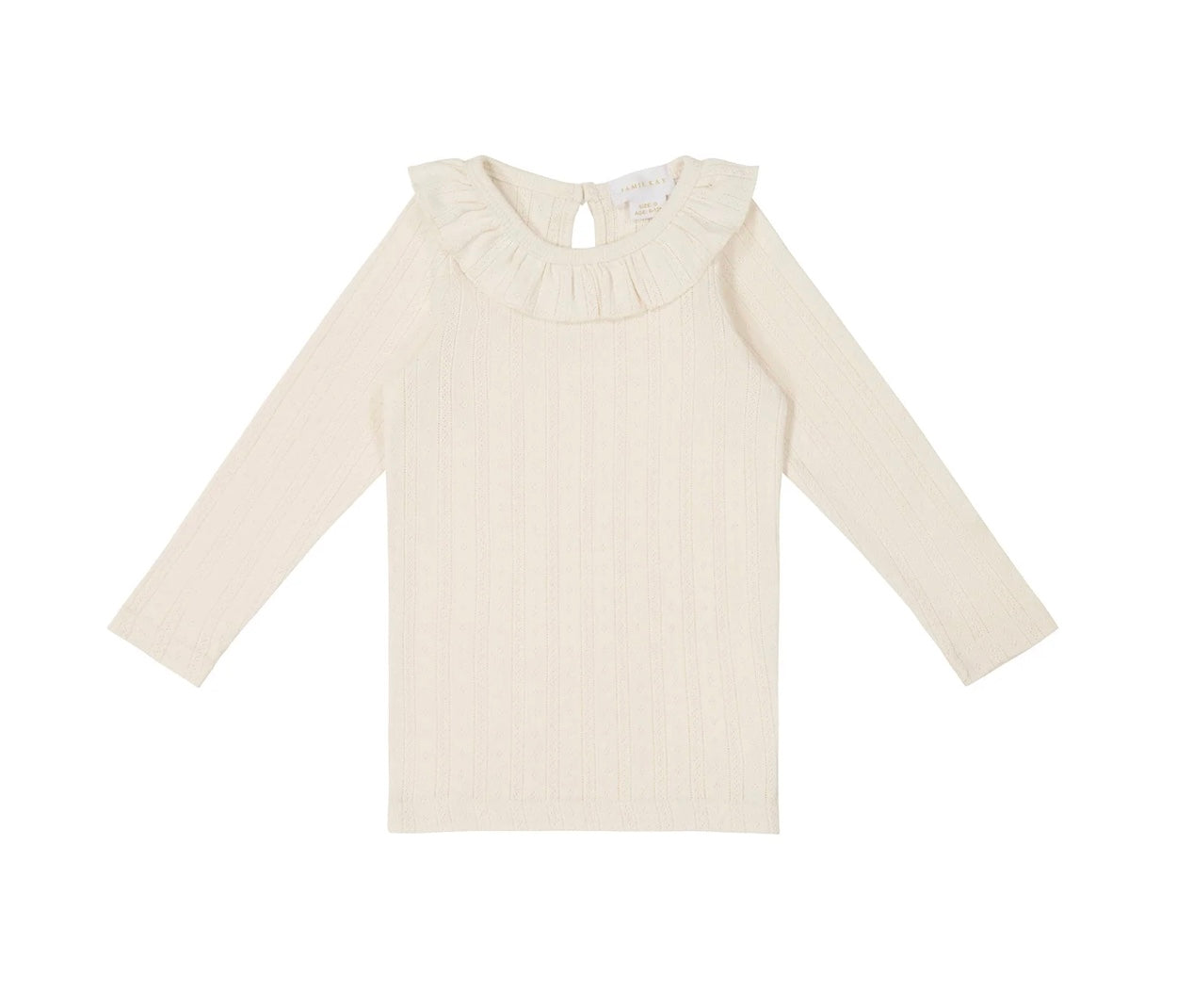 Organic CottonPointelle Lya Top - Natural