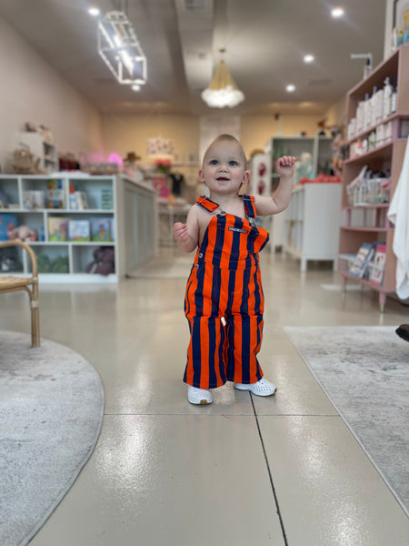 Orange and Blue Game Day Bibs - infant/toddler