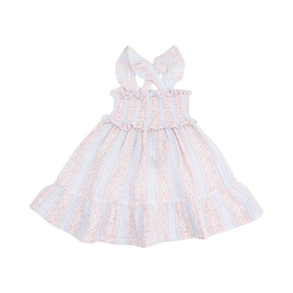 Ogee Floral Smocked Ruffle Sundress