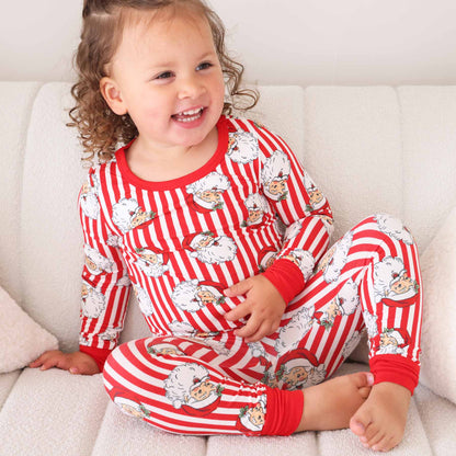 Christmas Bamboo Two Piece Pajama Sets - Santa Claus Lane