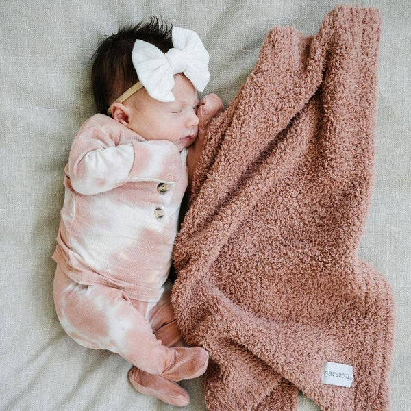 Bamboni Mini Blanket - Peach