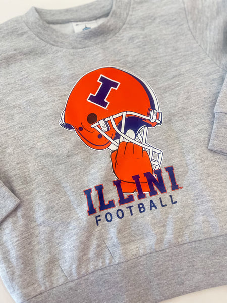 Illini Football Helmet Sweatshirt