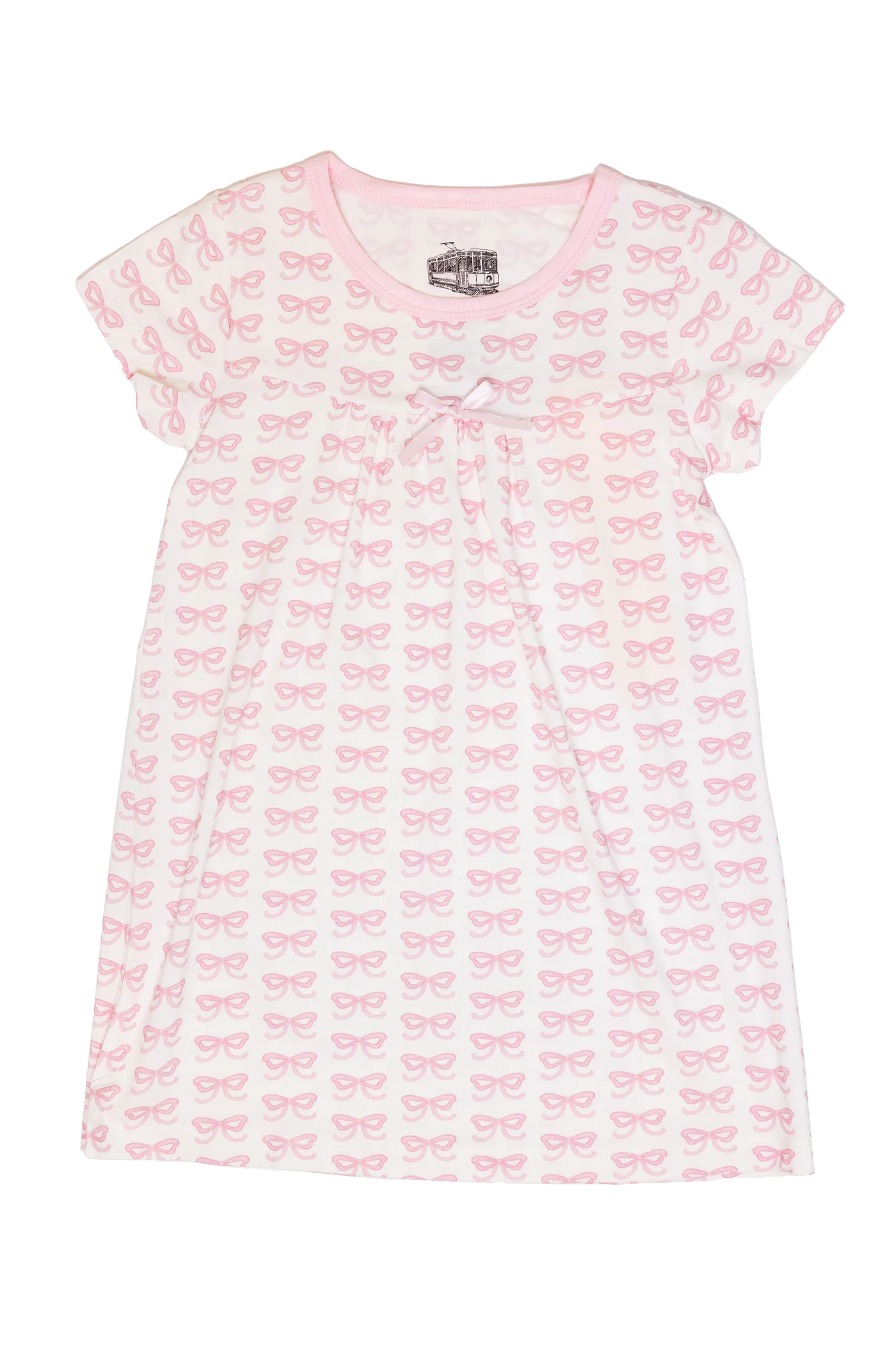The Uptown Baby - Bows Bamboo Nightgown