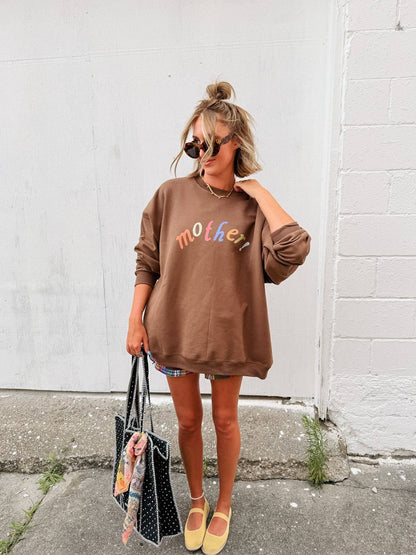 mother! sweatshirt - brown