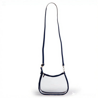 Clear Purse with Beaded Charm – Illinois Fighting Illini