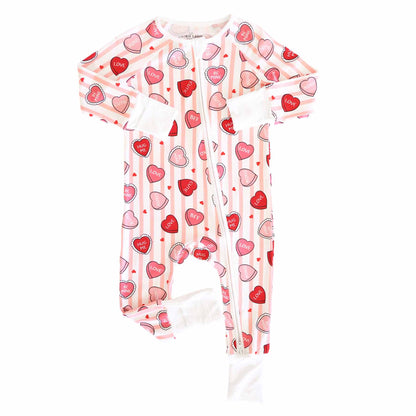 Caden Lane - Sweet Like Candy Convertible Zip Romper - Pink