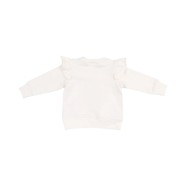 French Terry Ruffle Patch Sweatshirt + Jogger - Danish Daisy