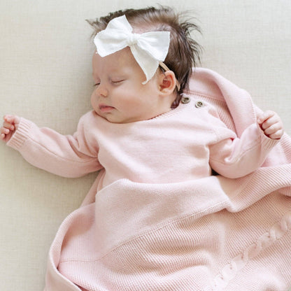 Heirloom Cotton Knit Set - Pink