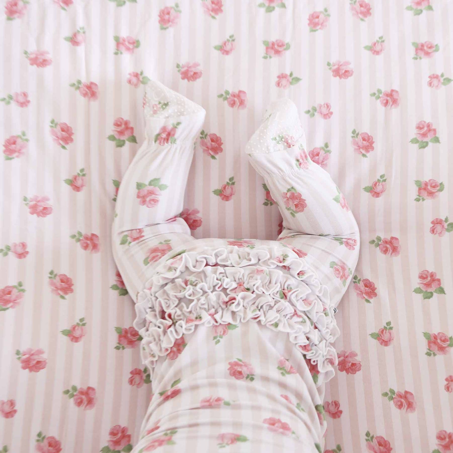 Rosy & Cozy Ruffle Zipper Footie