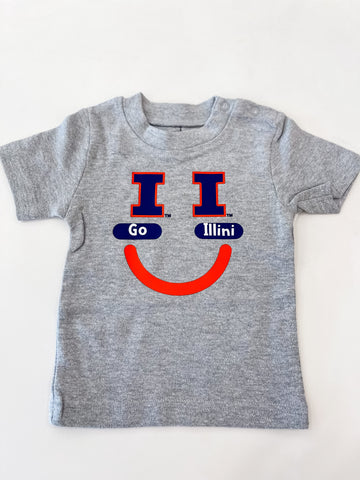 Illini Smiley Tee-Youth