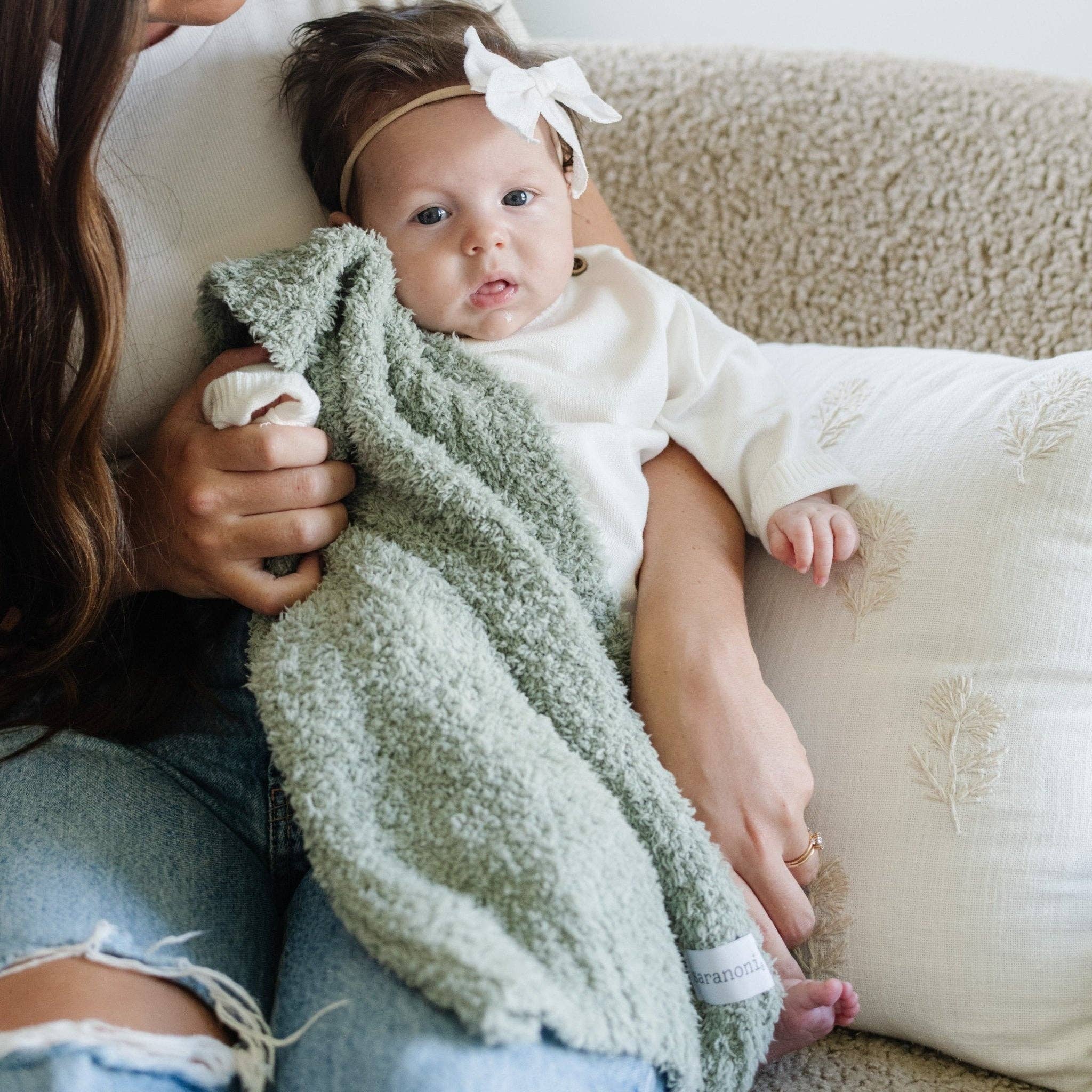 Bamboni Mini Blanket - Sage