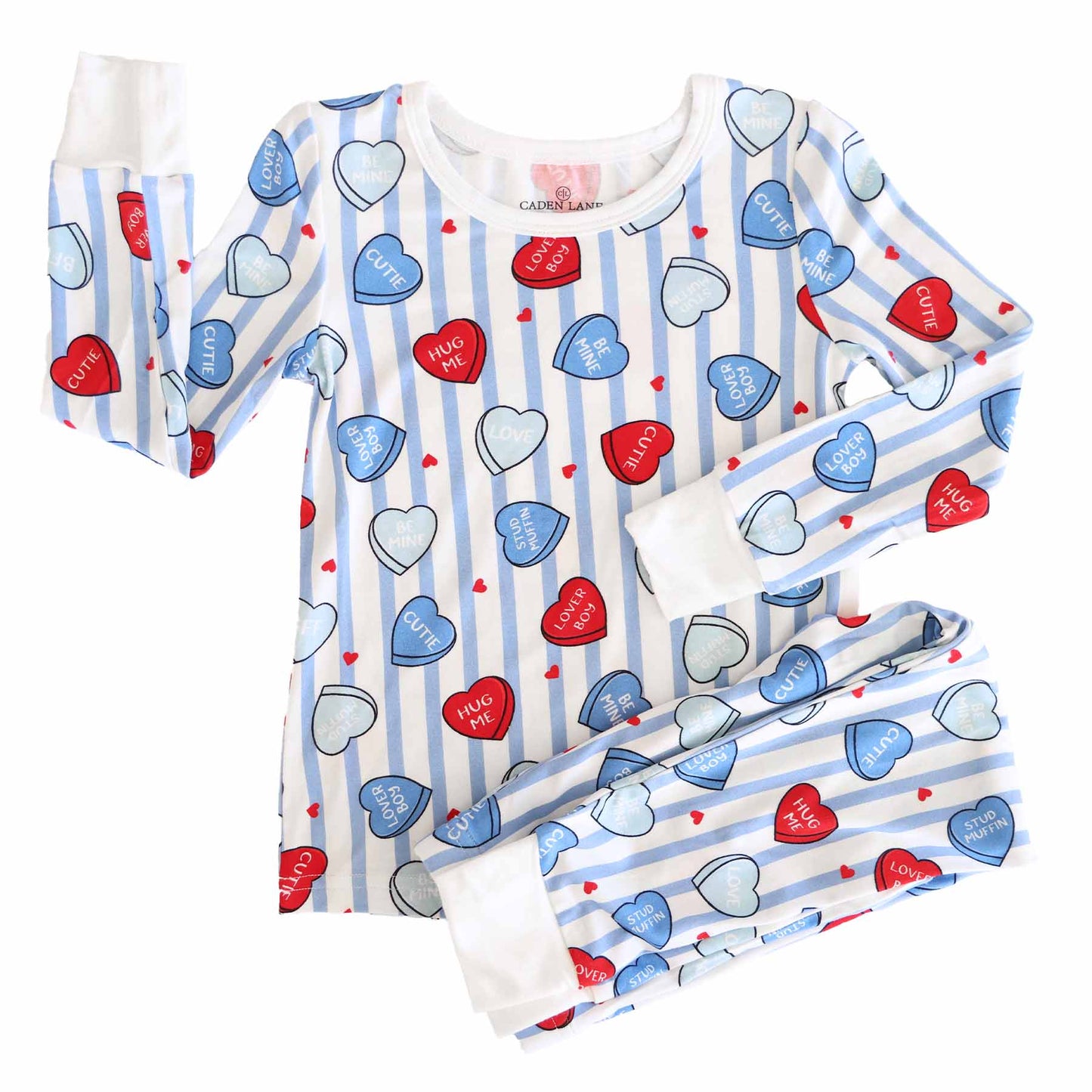 Sweet Like Candy Two Piece Pajama Set - Blue