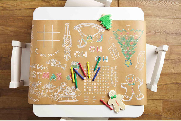 Color me Christmas table runner