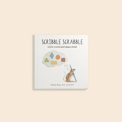 Scribble Scrabble: A Board Book of First Words