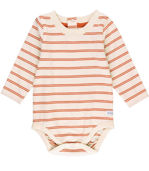 Long Sleeve Body Suite - Pumpkin Spice Stripe