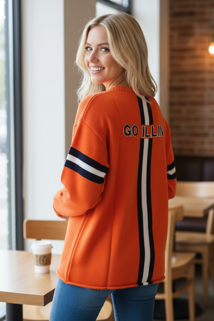 University of Illinois Long Sleeve Sweater