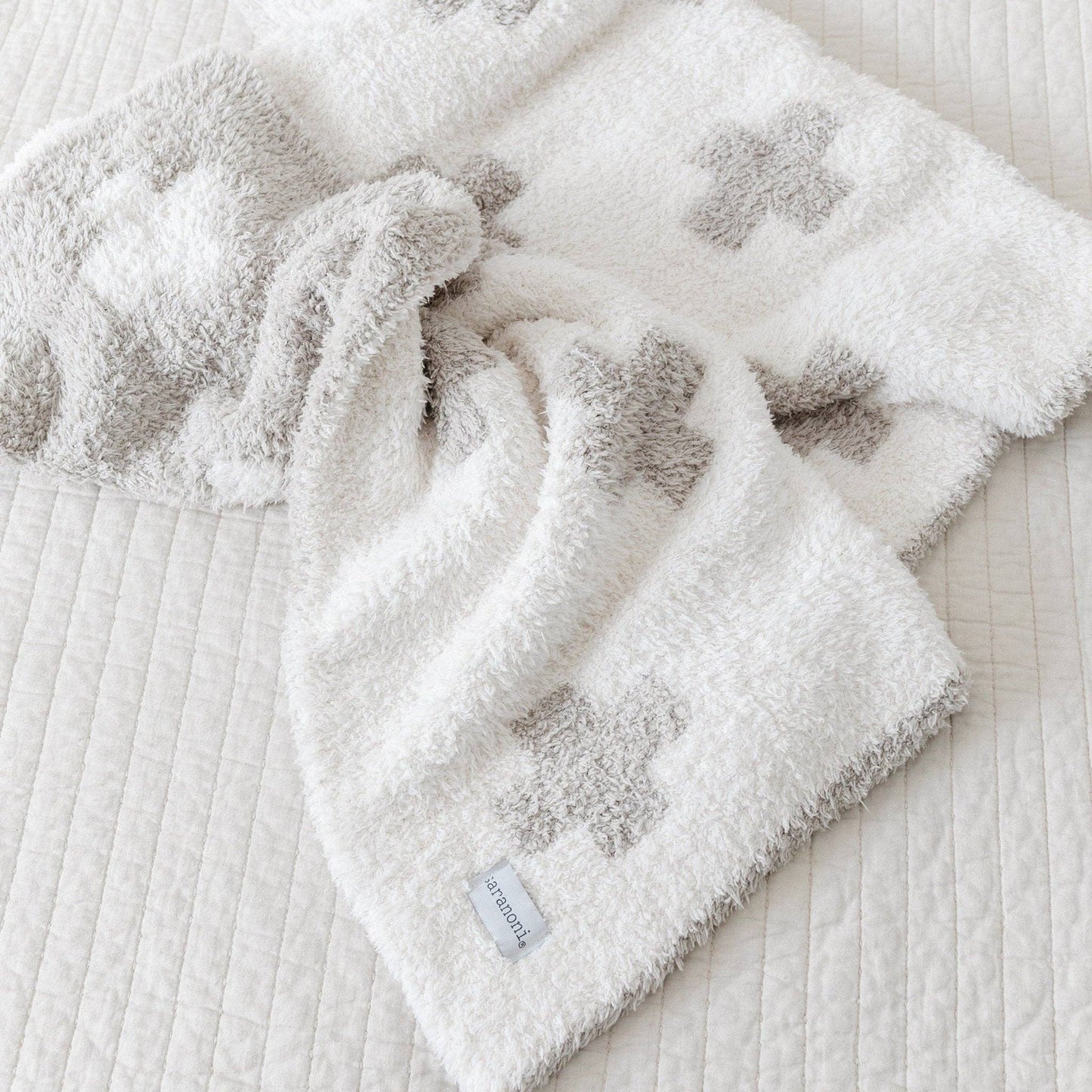 Double Layer Bamboni Mini Blanket - Swiss Cross Double Layer