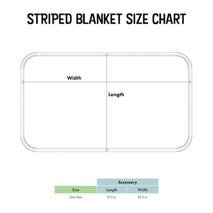 Illinois Fighting Illini Striped Infant and Toddler Blanket : Navy