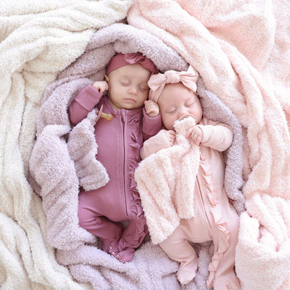 CuddleLane™ Luxe Blankets - (40" x 30") / Light Rose