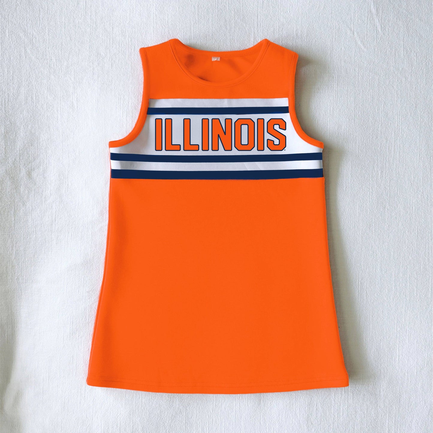 The Illinois | Orange Classic Cheer Dress: Orange / 8