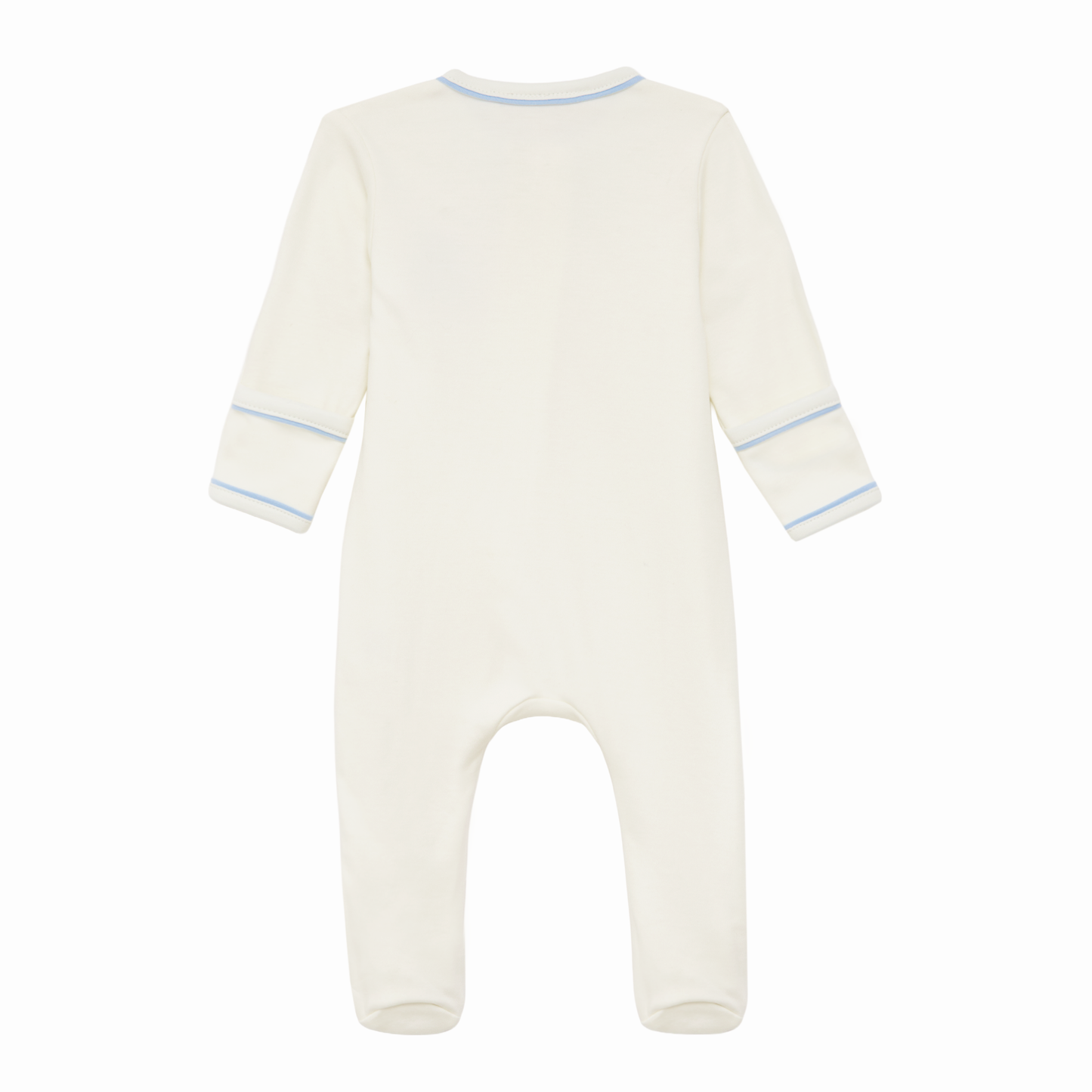Bear Hugs Zip Footie - Sky Blue