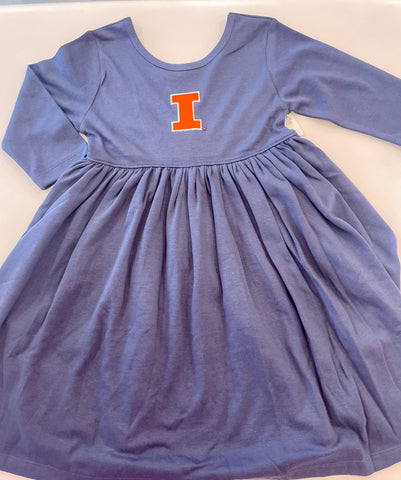 Illini Twirl Dress - Navy