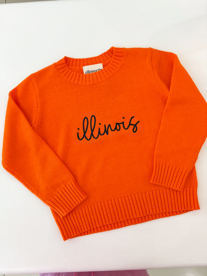 Classic Crewneck Chainstitch Sweater - Kids