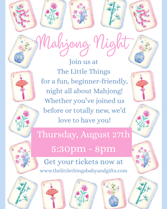 Mahjong Night Thursday, 8/27