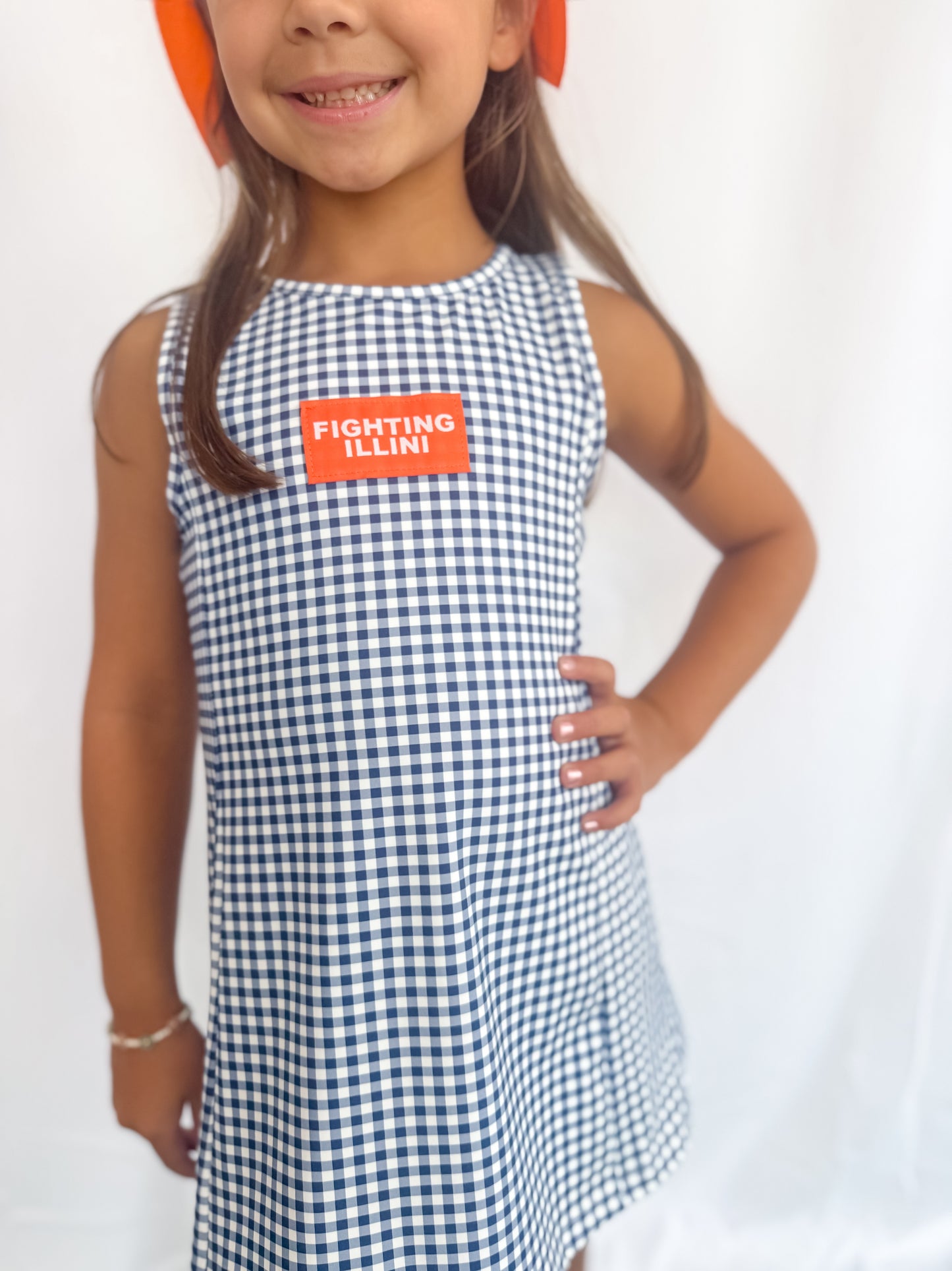 Girl's Grace Gingham Active Illini Dress