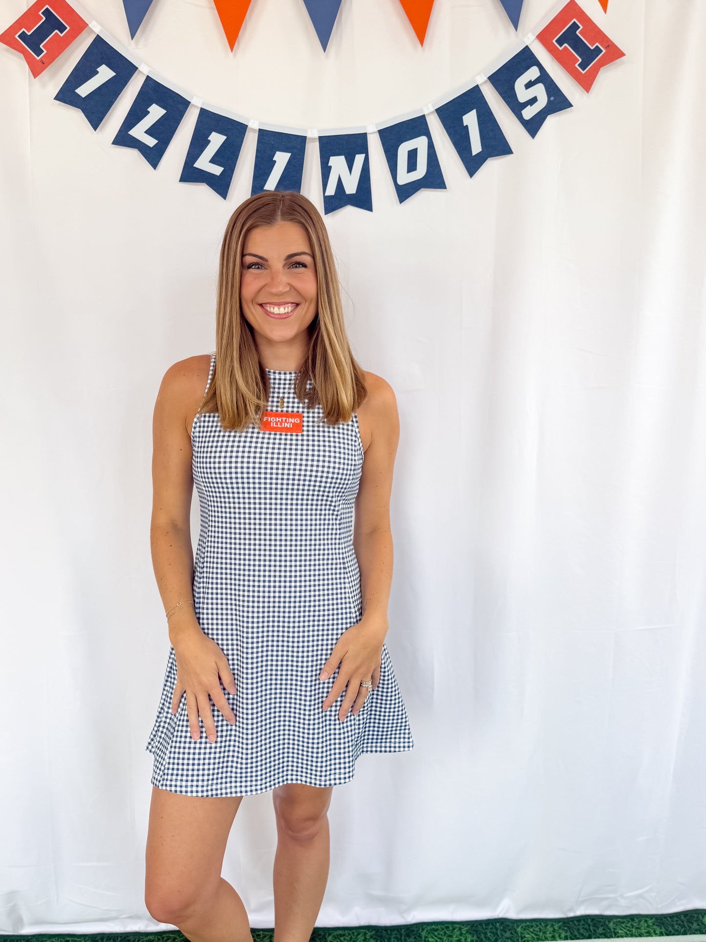 Women's Grace Gingham Illinois Active Dress