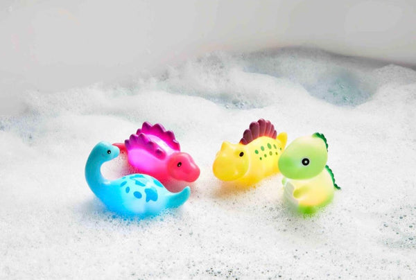 Dino Light Up Bath Toy Set