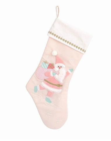 Pink Santa Stocking