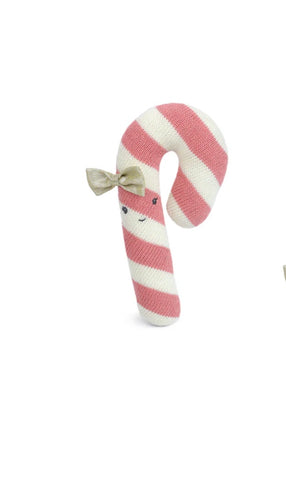 Candy Cane Knit Toy - Pink