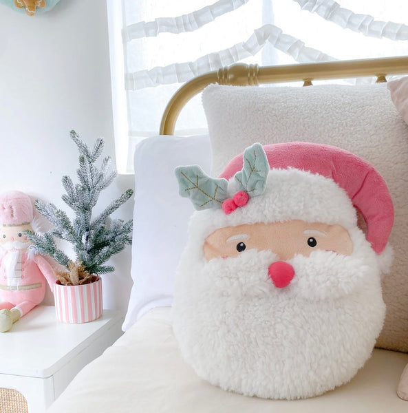 Pink Santa Accent Decor