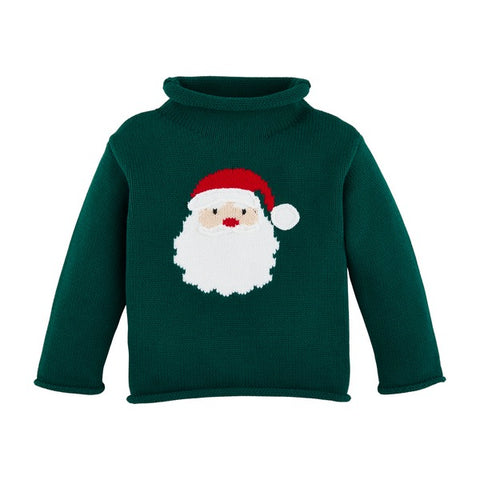 Green Santa Roll Neck Sweater