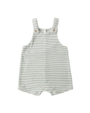 Gio Romper - Seafoam Terry Stripe