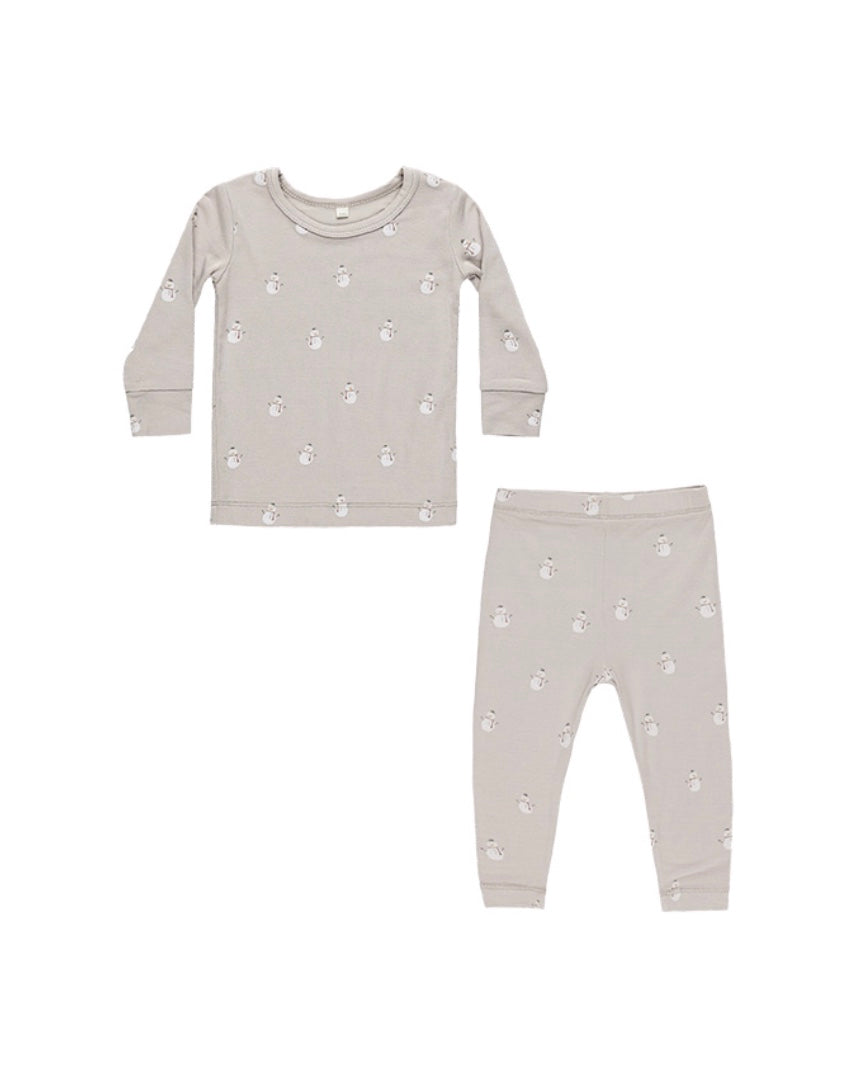 Bamboo Pajama Set - Snowman