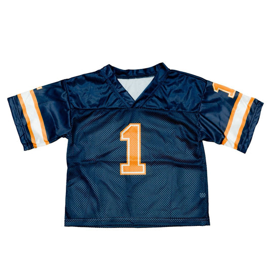 Navy and Orange Football Jersey