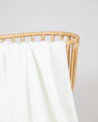 Chenille Blanket Small (30x30)- White