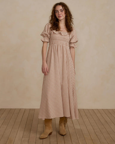 Birdie Dress - Pink Gingham