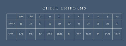 *PREORDER* Navy PowerStripe V-Neck Cheer Dress - Fighting Illini